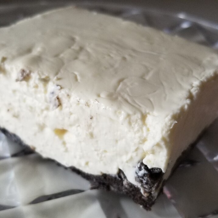 ホイップクリームとオレオの低脂肪レアチーズケーキ